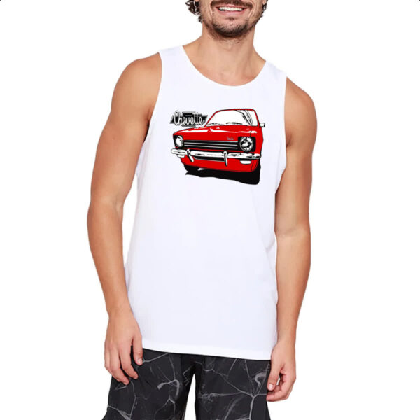 Camiseta Regata Chevette vermelho primeira geracao pintura - Imagem 2