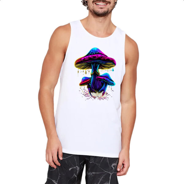 Camiseta Regata Cogumelos neon - Imagem 2