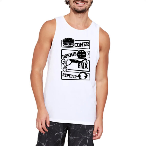 Camiseta Regata Comer Dormir BMX Repetir - Imagem 2