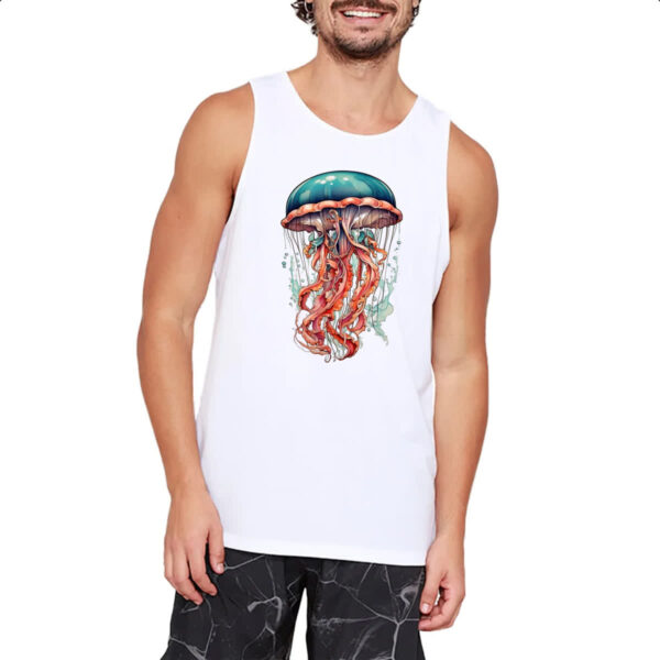 Camiseta Regata Agua-viva tatuagem estilo old school - Image 2