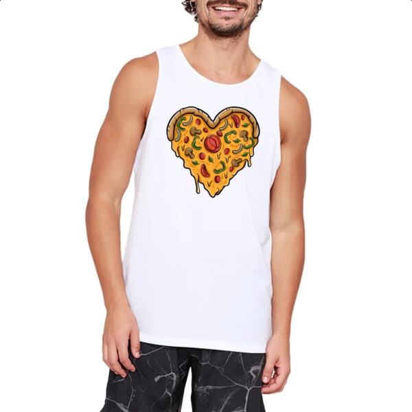 Camiseta Regata Coracao de pizza - Imagem 2