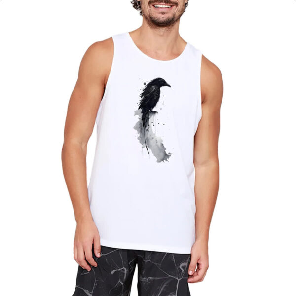 Camiseta Regata Corvo lenda indigena - Imagem 2