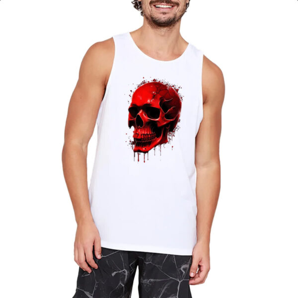 Camiseta Regata Cranio em sangue - Imagem 2
