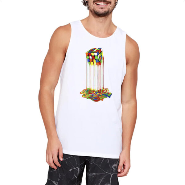 Camiseta Regata Cubo magico derretendo - Imagem 2