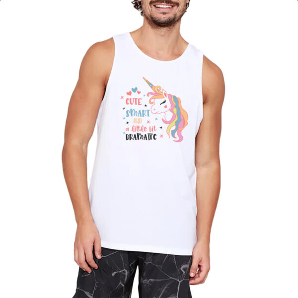 Camiseta Regata Cute smart and a little bit dramatic - Imagem 2