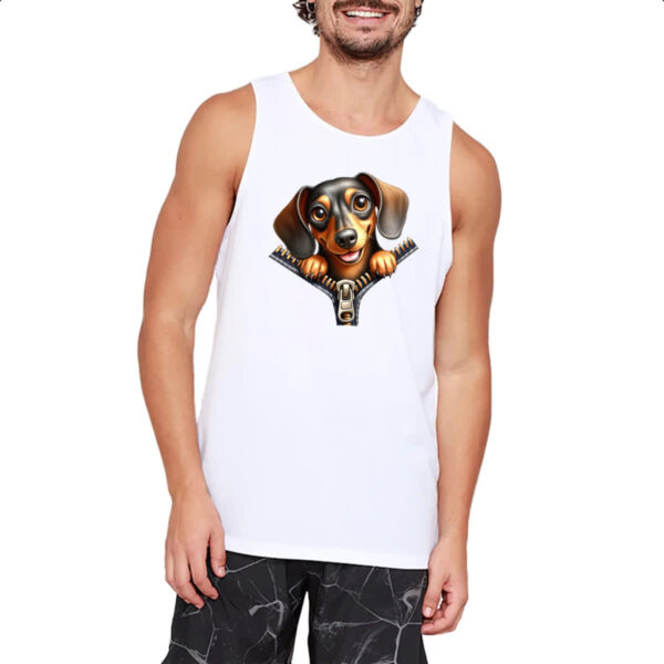 Camiseta Regata Dachshund no Ziper - Imagem 2