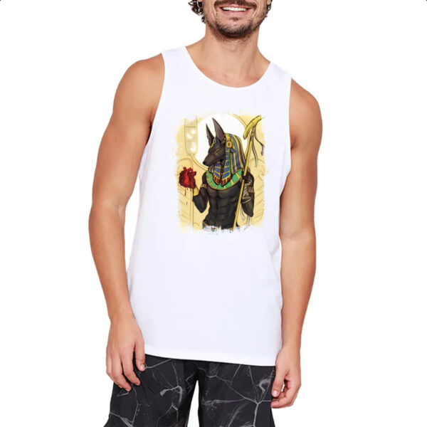 Camiseta Regata Deus Anubis Ilustracao - Imagem 2