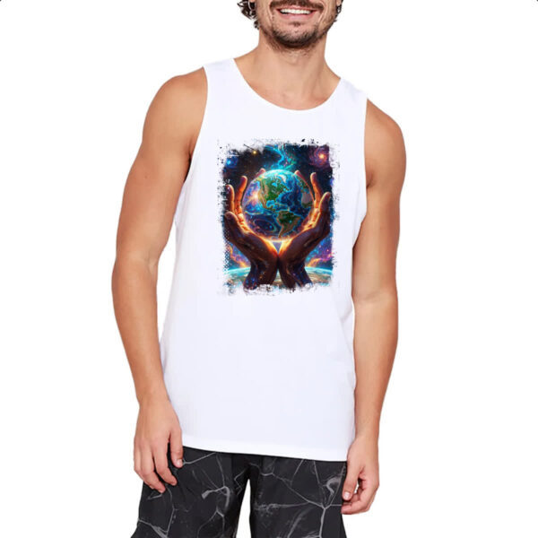 Camiseta Regata Deus criando o universo - Imagem 2