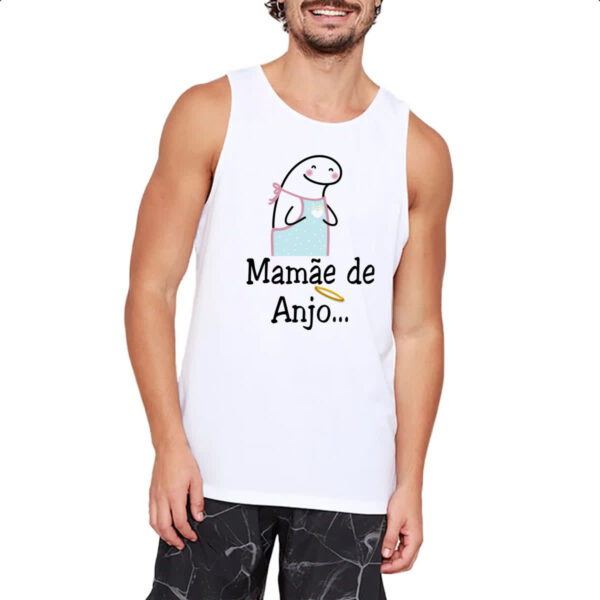 Camiseta Regata Dia das maes Flork Mamae de anjo - Imagem 2
