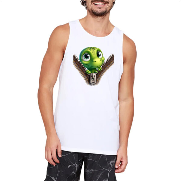 Camiseta Regata Dinossauro no ziper - Imagem 2