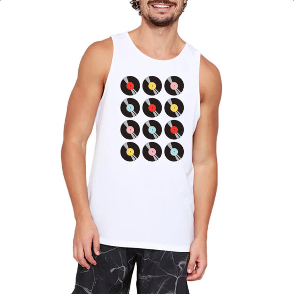 Camiseta Regata Disco de vinil nostalgia - Imagem 2
