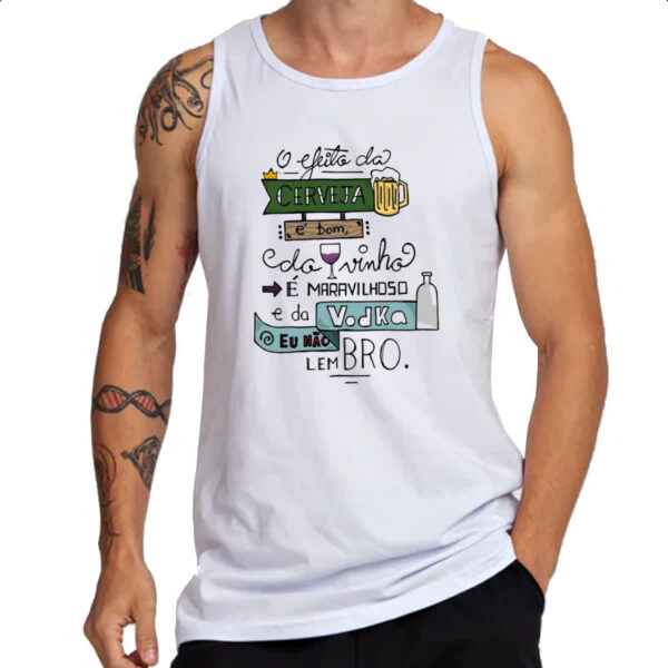 Camiseta Regata Efeitos de bebidas - Imagem 3