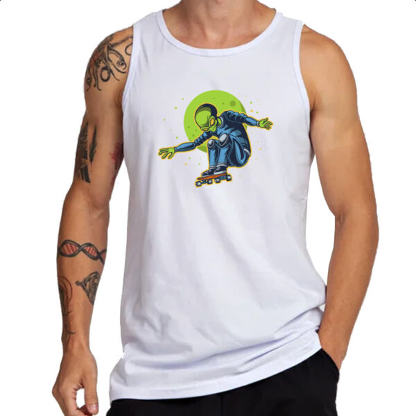 Camiseta Regata Alien skatista - Imagem 3