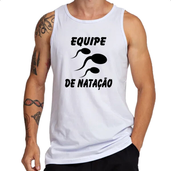 Camiseta Regata Equipe de natacao espermatozoides - Imagem 3