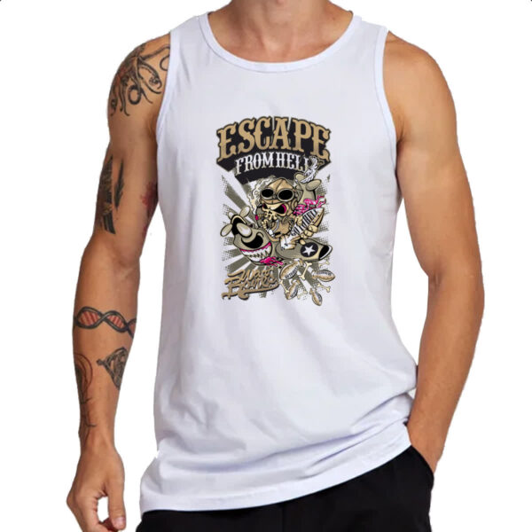 Camiseta Regata Escape from hell war bones - Imagem 3