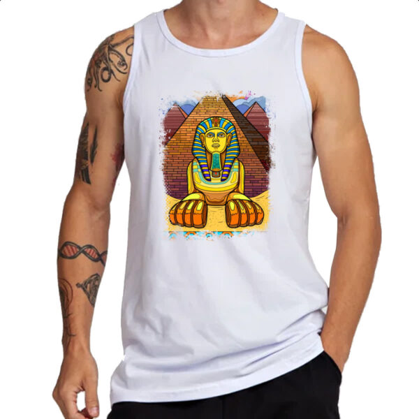 Camiseta Regata Esfinge Egito Cartoon - Imagem 3