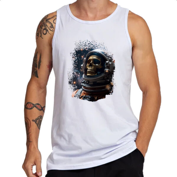 Camiseta Regata Esqueleto astronauta - Imagem 3