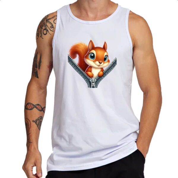 Camiseta Regata Esquilo no ziper - Imagem 3