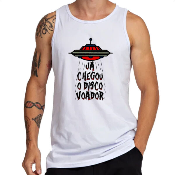 Camiseta Regata Ja chegou o disco voador - Imagem 3