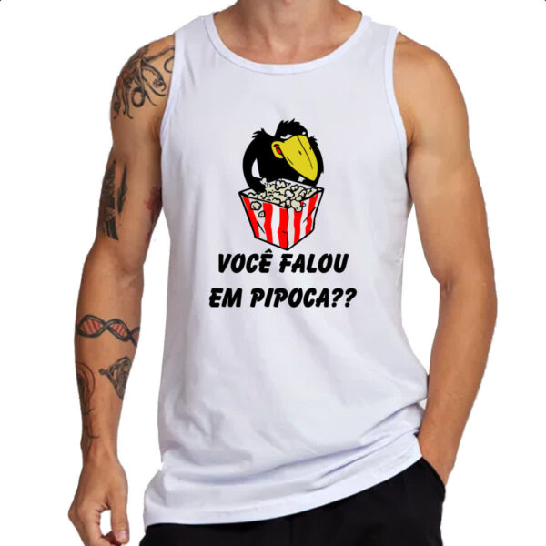 Camiseta Regata Jubileu Voce falou em pipoca - Imagem 3