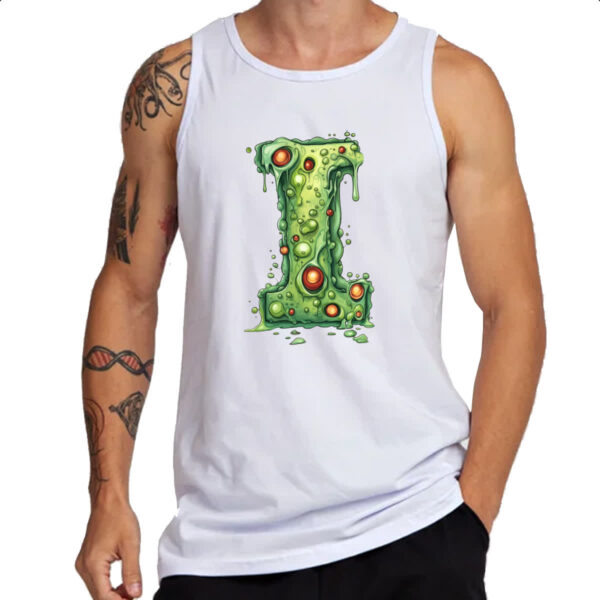 Camiseta Regata Zumbi Alfabeto Letra I - Imagem 3