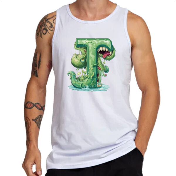 Camiseta Regata Zumbi Alfabeto Letra J - Imagem 3