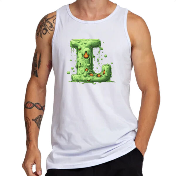 Camiseta Regata Zumbi Alfabeto Letra L - Imagem 3