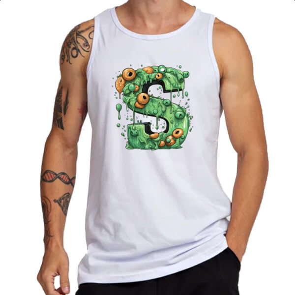 Camiseta Regata Zumbi Alfabeto Letra S - Imagem 3