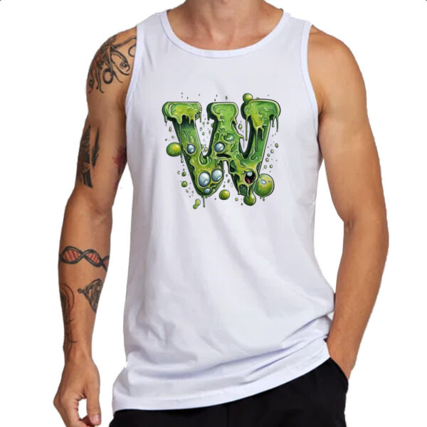 Camiseta Regata Zumbi Alfabeto Letra W - Imagem 3