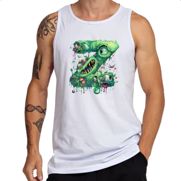 Camiseta Regata Zumbi Alfabeto Letra Z - Imagem 3