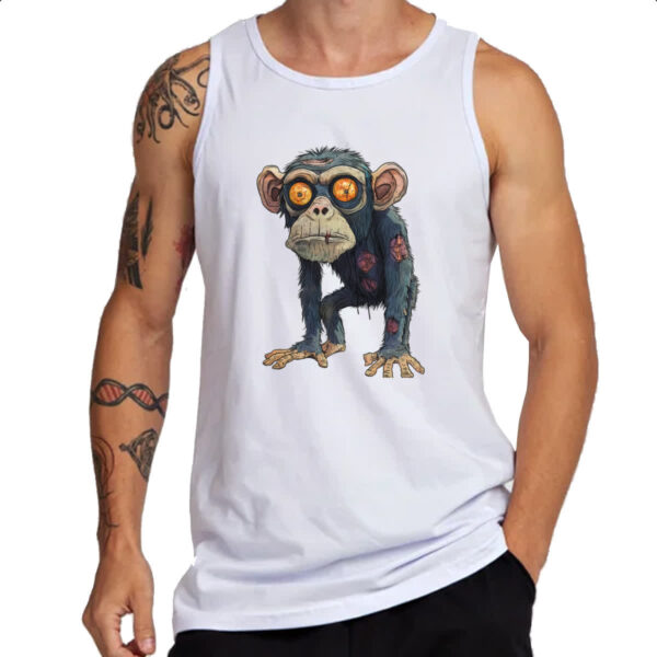 Camiseta Regata Zumbi Chimpanze - Imagem 3