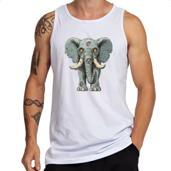 Camiseta Regata Zumbi Elefante - Imagem 3