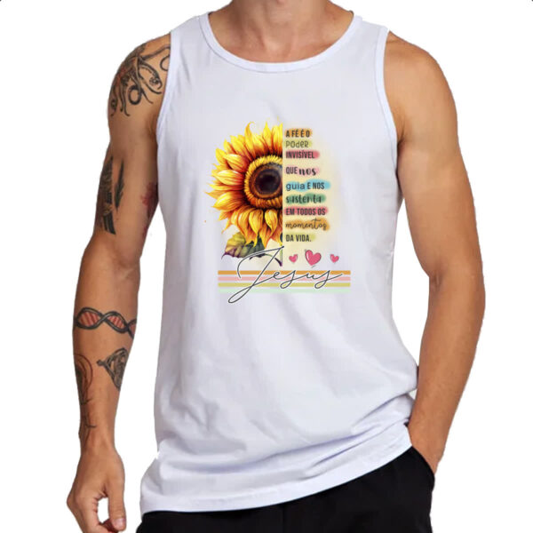 Camiseta Regata Fe poder invisivel - Imagem 3