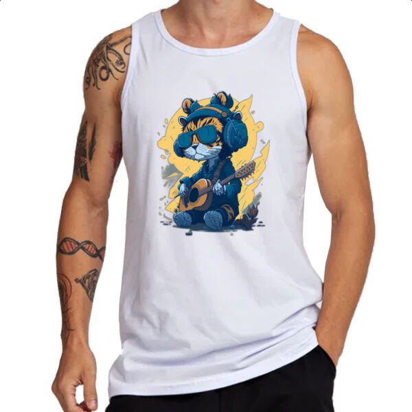 Camiseta Regata Gato hippie - Imagem 3