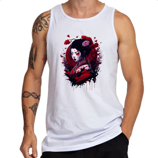 Camiseta Regata Geisha dark magic splash - Imagem 3