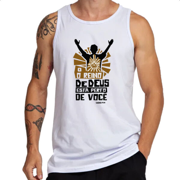 Camiseta Regata Gospel Lucas 17.21 - Imagem 3