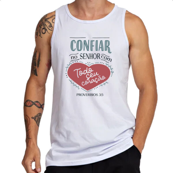 Camiseta Regata Gospel Proverbios 3.6 - Imagem 3