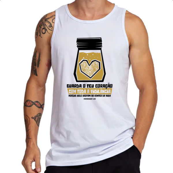 Camiseta Regata Gospel Proverbios 4.23 - Imagem 3