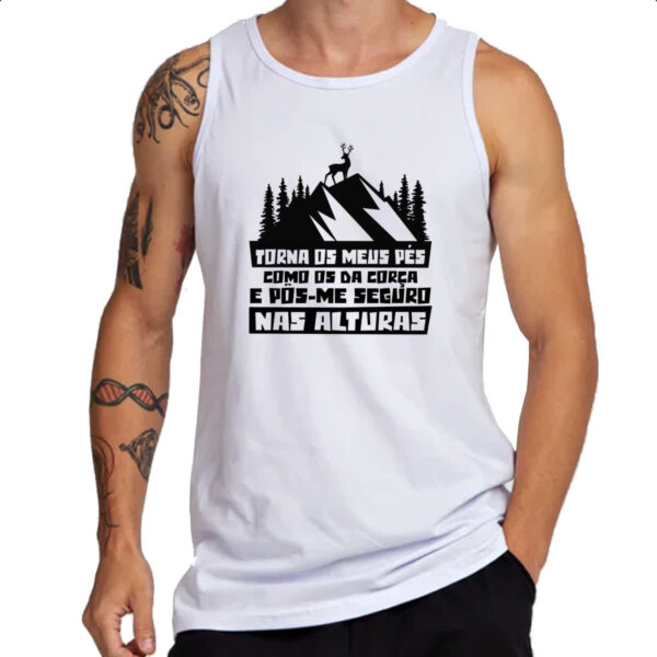 Camiseta Regata Gospel Salmos 18.33.34 - Imagem 3