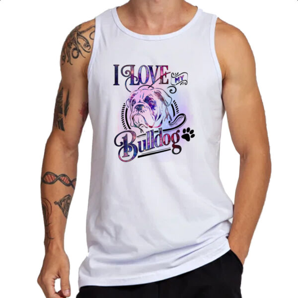 Camiseta Regata I love my Bulldog - Imagem 3