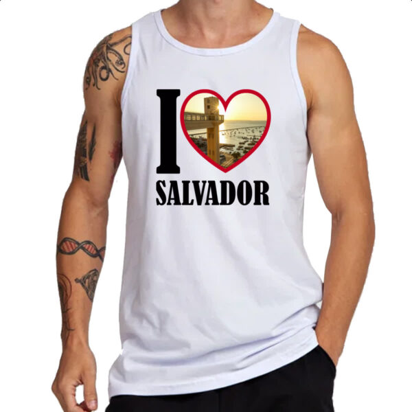 Camiseta Regata I love salvador - Imagem 3