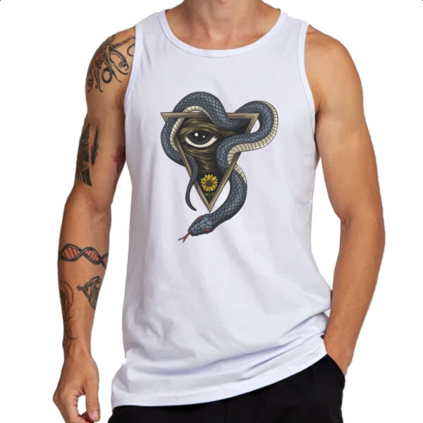 Camiseta Regata Illuminati olho e serpente - Imagem 3