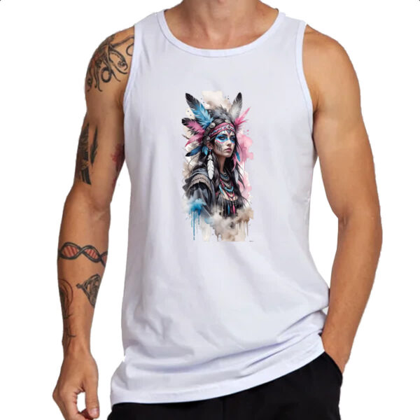 Camiseta Regata India americana splash art - Imagem 3