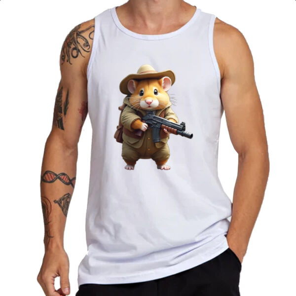 Camiseta Regata Indiana Hamster - Imagem 3