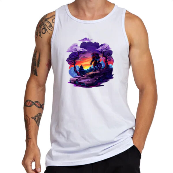 Camiseta Regata Leao guerreiro noturno - Imagem 3