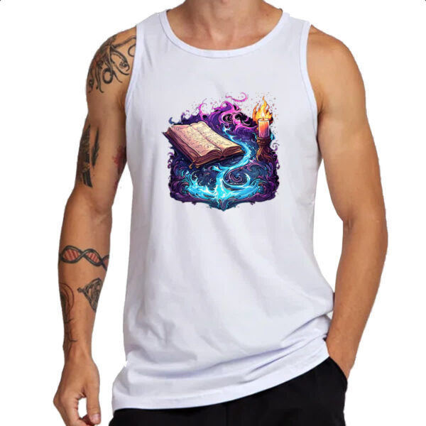 Camiseta Regata Livro magia em acao - Imagem 3