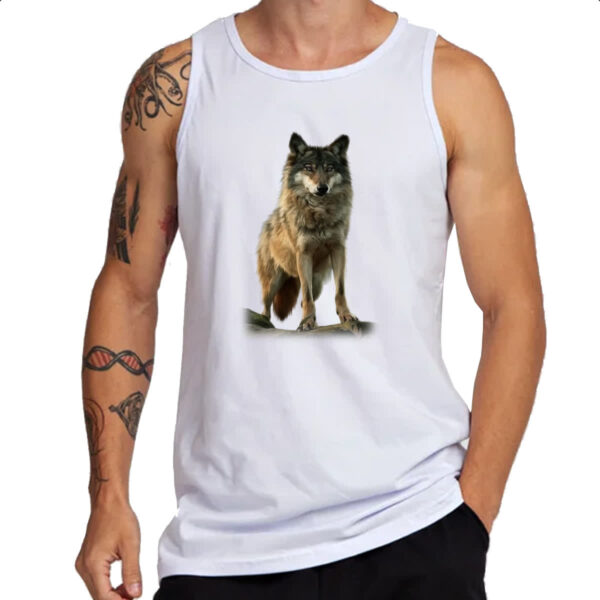 Camiseta Regata Lobo cinza americano - Imagem 3