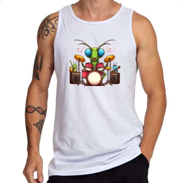 Camiseta Regata Louva Deus Baterista - Imagem 3