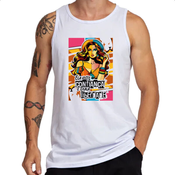 Camiseta Regata Mulher exala liberdade - Imagem 3