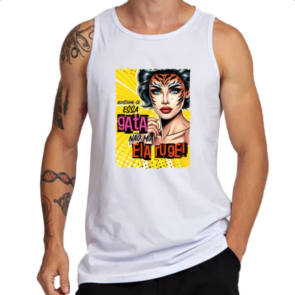 Camiseta Regata Mulher nao mia - Imagem 3